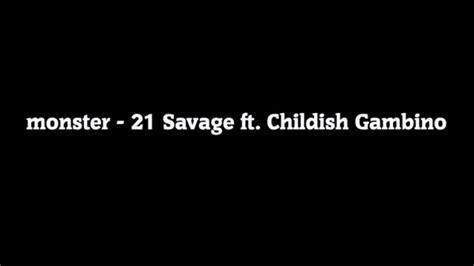 monster 21 savage lyrics